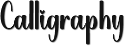 Calligraphy